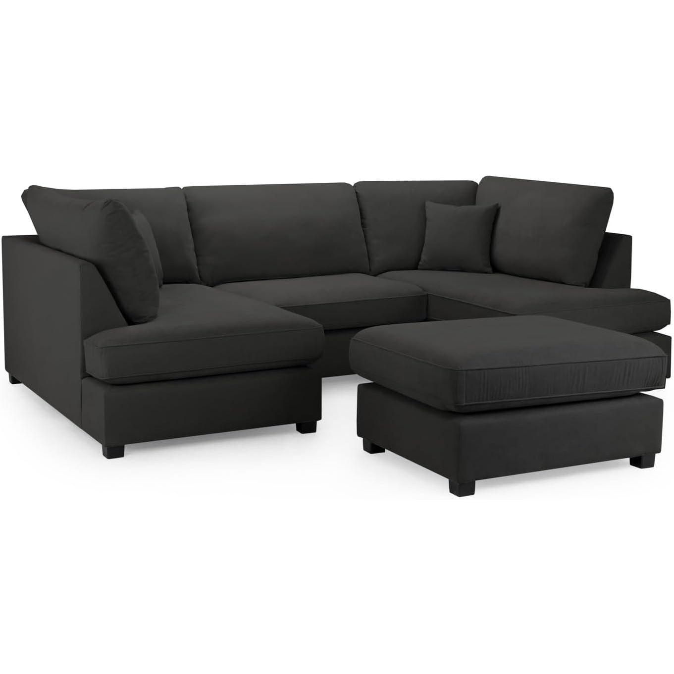 Carnaby Cinema Sofa Bed in Kensington Fabric Black