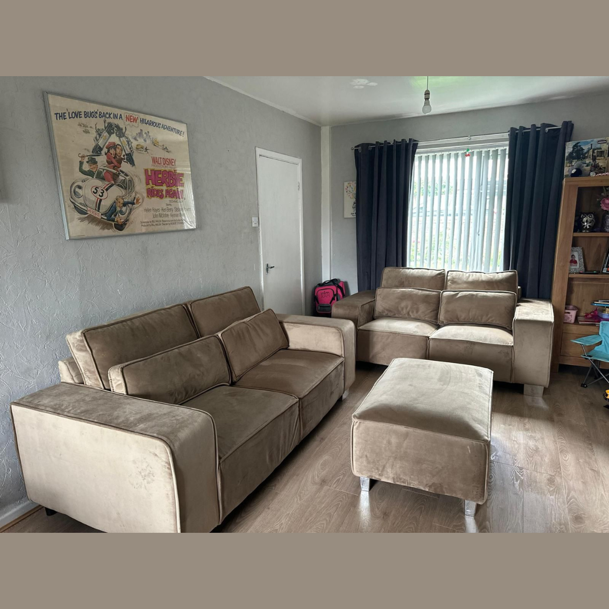 Sloane Luxury Large 3+2 Sofa Set Mink