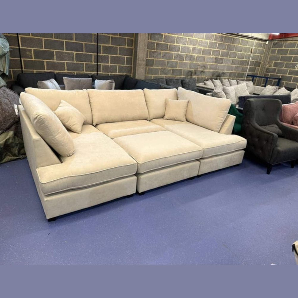 Carnaby Cinema Sofa Bed in Kensington Fabric Cream
