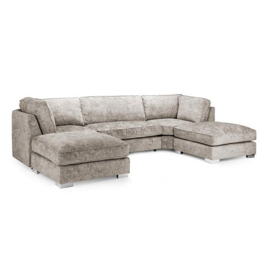 Bishop U Shape Corner Sofa Chenille Mink