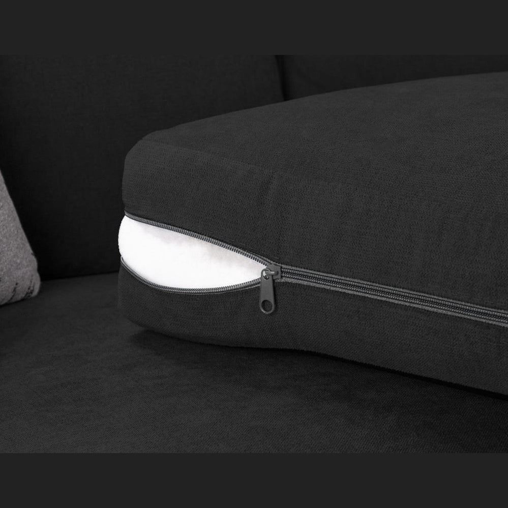 Verona 3+2 Seater Sofa Black