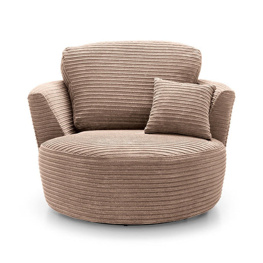 Jumbo Cord Swivel Chair
