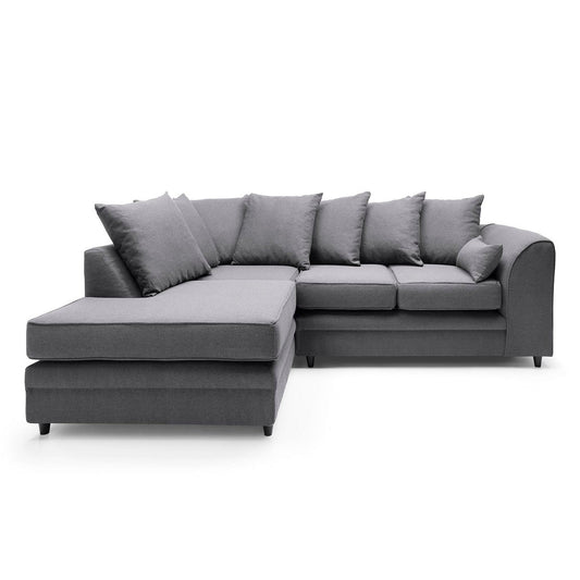 Plush Velvet Corner Sofa